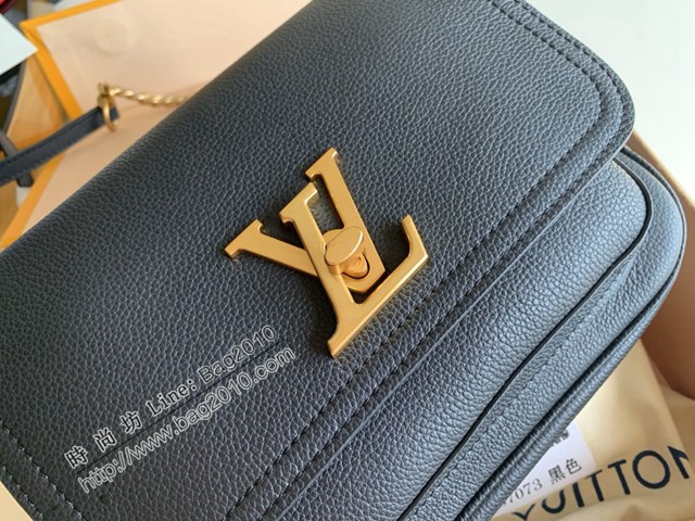 LV專櫃2023新款Monogram Empreinte皮革肩背斜挎女包 M57073 路易威登經典鏈條信使包 dn1166